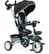 Maxmass 3 In 1 Kids Tricycle, Baby Balance Bike with Adjustable PU Seat, 3 Wheels Toddlers First ...