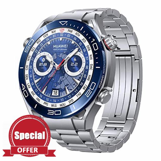 HUAWEI WATCH Ultimate Smart Watch - Zirconium Based Case & Sapphire Dial - Precision GPS & Advanced Diving Features - Long Life Battery Fitness Watch Android & iOS Compatible - 46 MM