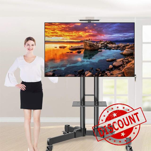 Tv stand Mobile TV Cart With Wheels
