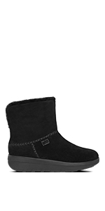 black suede chelsea boots;women black boots;suede chelsea boots;Women Comfort Boots;flat boots women