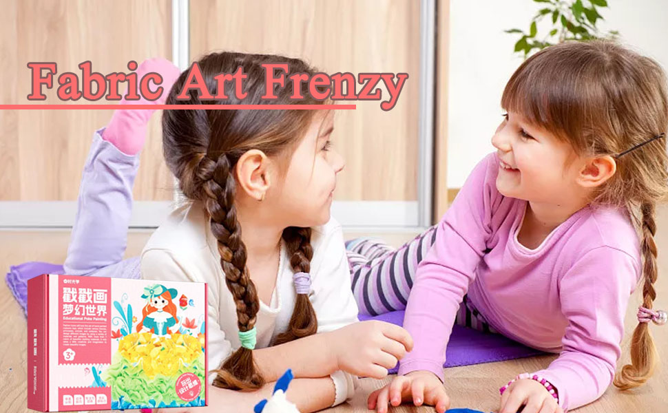 Fabric Art Frenzy, Fabric Art Frenzy For Kids, Poke Art DIY Toys