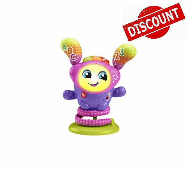 Fisher-Price Interactive Baby and Toddler Learning Toy with Music Lights and Bouncing Action