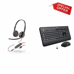 Plantronics - Blackwire 3225 USB-A Wired Headset - Dual-Ear with Boom Mic - Works with Teams
