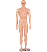 COSTWAY 177cm Female Mannequin Full Body Manikin, Arms and Head 360 Degree Rotatable Female Displ...