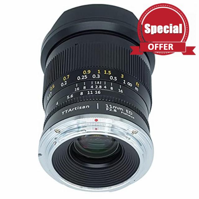 TTArtisan 11mm F2.8 Metal Bodied Lens Compatible with Nikon Z Mount - Black