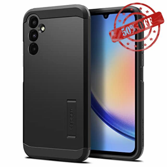 Spigen Tough Armor Case Compatible with Samsung Galaxy A34 5G - Black