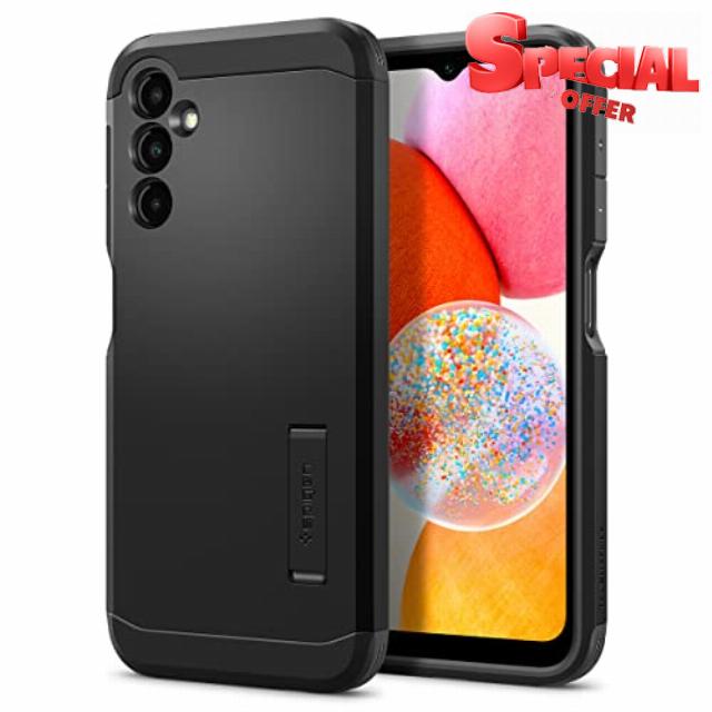 Spigen Tough Armor Case Compatible with Samsung Galaxy A14 4G LTE - Black