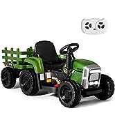 GYMAX Kids Ride on Car, 12V Battery Powered Car with Remote Control, Lights, Music, Horn, Storage...
