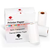 Phomemo M02 M02Pro M02S M03 Thermal Paper - Self-Adhesive Sticker Paper, 53 x 30mm, 3 Rolls