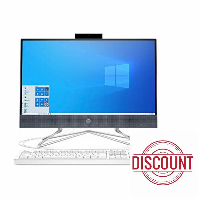 HP All-in-One Desktop Computer 21.5 FHD Screen/ Intel Celeron G5900T/ 4GB DDR4 RAM/ 256GB SSD/DVD-Writer/AC WiFi/HDMI/Bluetooth/Blue/Windows 10 Home (Renewed)