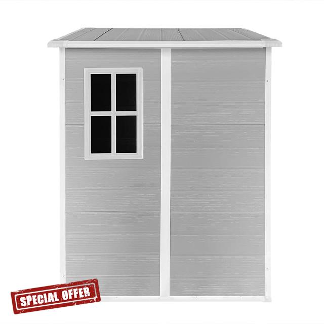 Panana Plastic Garden Storage Shed Outdoor Storage Includes Plastic Floor
