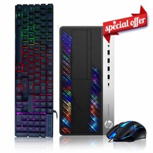 HP Gaming PC Desktop Computer - Intel Quad I5-7500 up to 3.8GHz