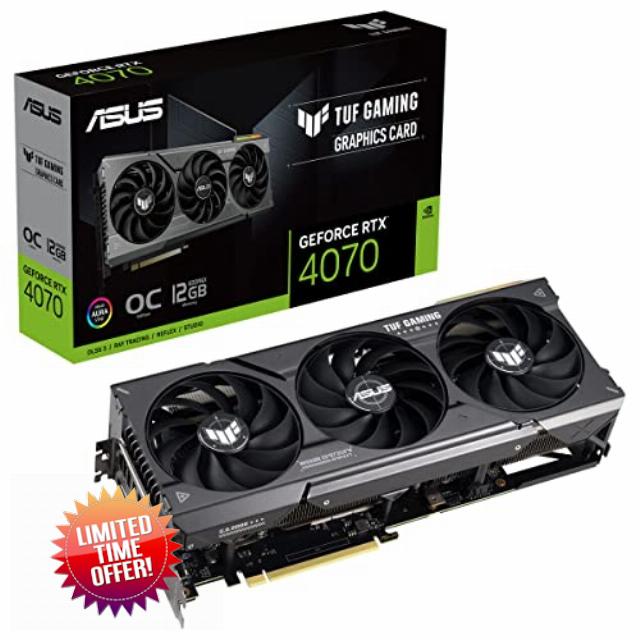 ASUS TUF Gaming GeForce RTX™ 4070 OC Edition Gaming Graphics Card (PCIe 4.0