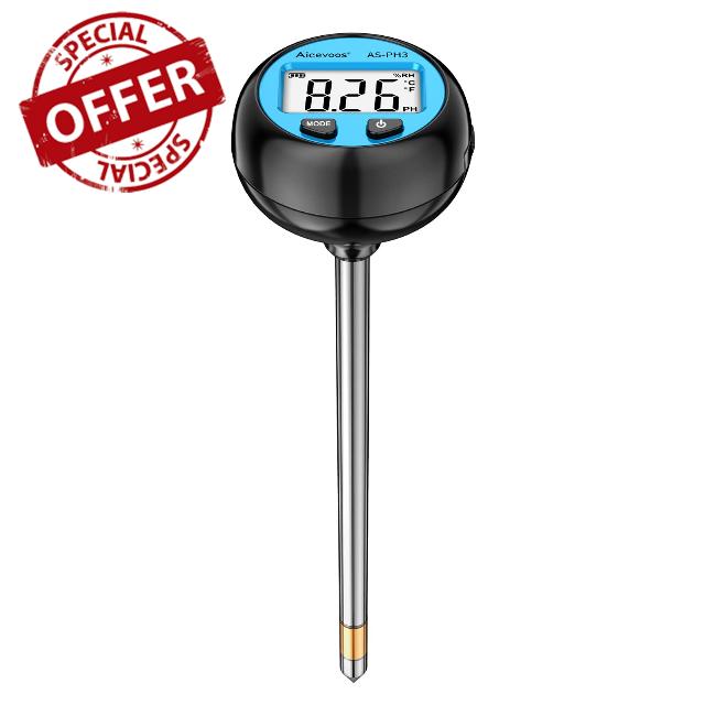 Aicevoos Soil PH Tester 3-in-1 Soil Moisture/Temperature/PH Tester Soil Moisture Meter