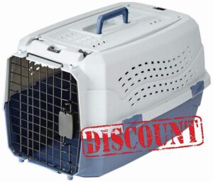 Amazon Basics 23-Inch (58 cm) Two-Door Top-Load Pet Kennel