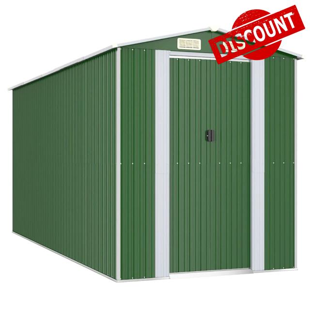 Festnight Garden Shed Made of Hot-Dipped Galvanized Steel Compact Utility Sentry Unit