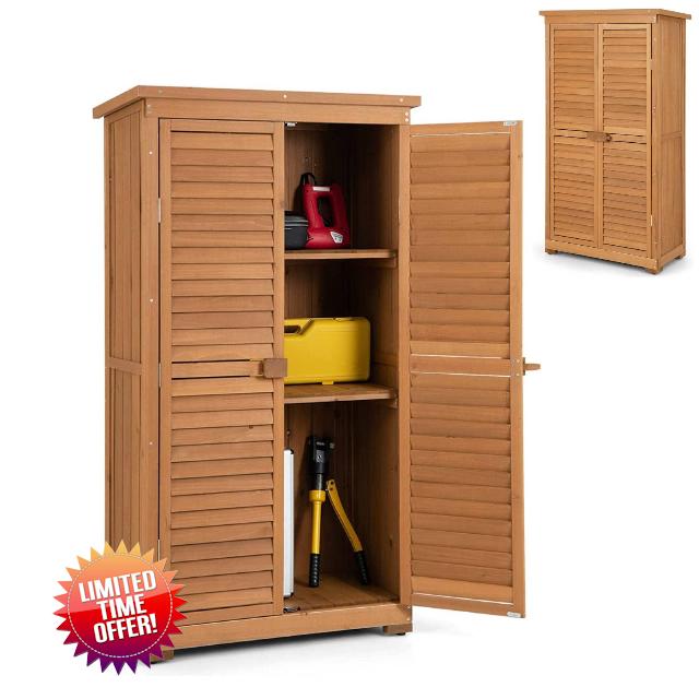 TANGZON Wooden Garden Storage Shed