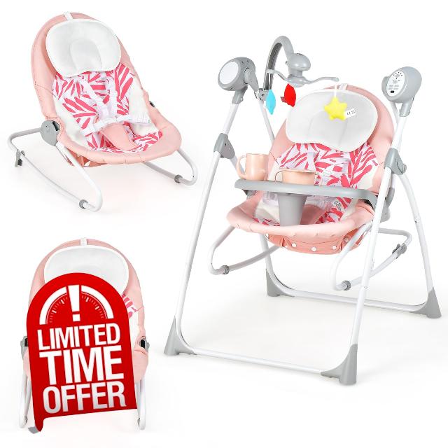 COSTWAY 2-in-1 Baby Swing