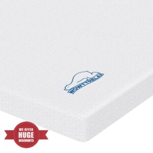 WOWTTRELAX Dual-Layer 2 Inch Memory Foam Mattress Topper