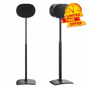 Sanus Height Adjustable Speaker Stands for Sonos Era 300 Pair WSSE3A2