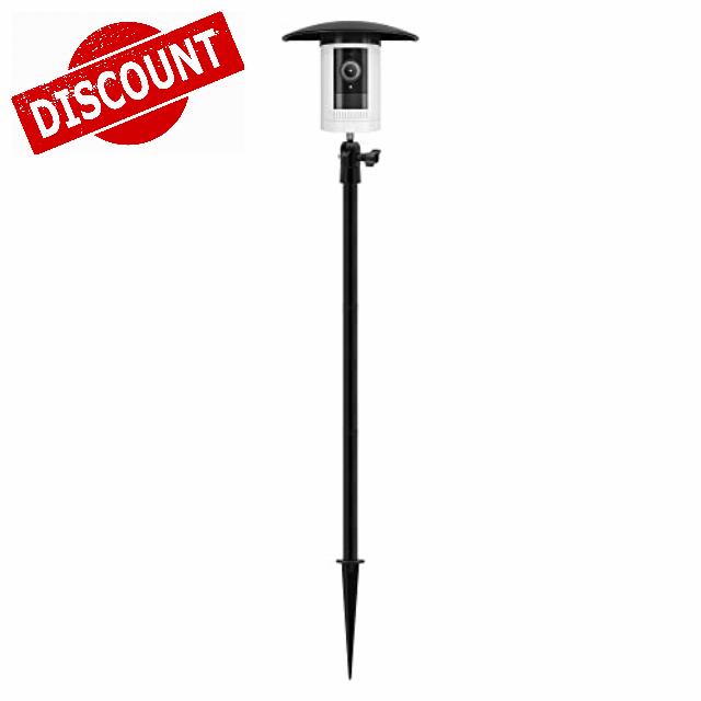 Holicfun Ground Stake Mount Stand with UV and Rain Resistant Shade Cover for Stick Up Cam (3rd Generation)