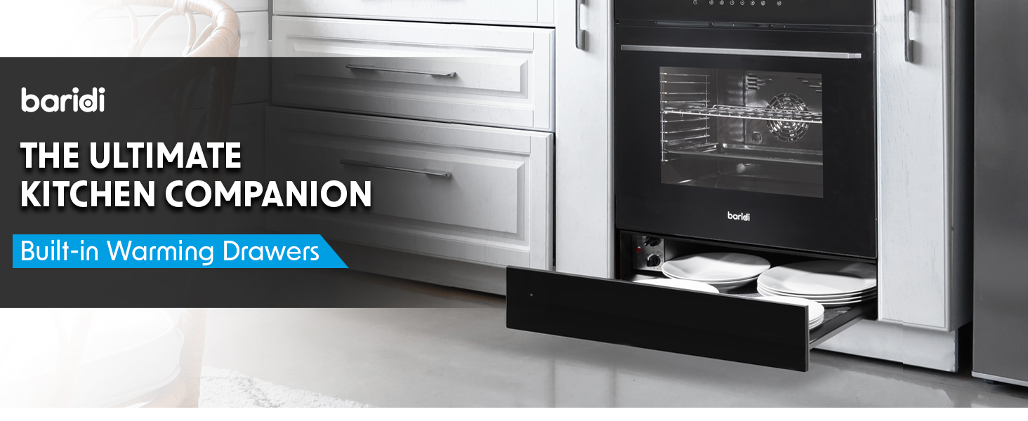 60cm Built-In Warming Drawer, Push-to-Open, Anti-Slip Mat