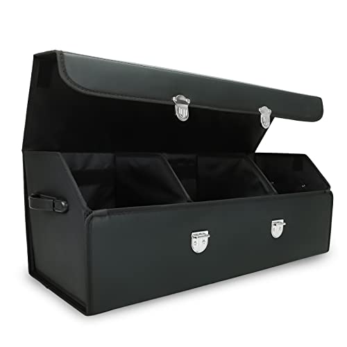 30 inches Leather Collapsible Trunk Cargo Organizer