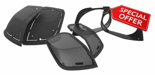 Hogtunes Retro Lid-RM 6x9 Cut in Kit