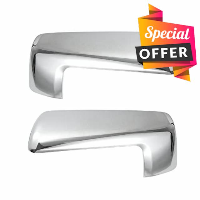 X AUTOHAUX 1 Pair Door Mirror Cover Chrome Plated for Chevy Silverado 1500