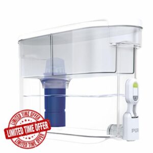 PUR Plus 30-Cup Water Filter Dispenser with 1 Genuine PUR Plus Filter