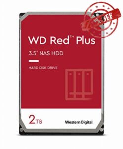 Western Digital 2TB WD Red Plus NAS Internal Hard Drive HDD - 5400 RPM