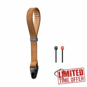 PGYTECH Camera Wrist Strap Adjustable Quick Release Camera Hand Strap Sling Camera Straps for Photographers (Earth Brown)