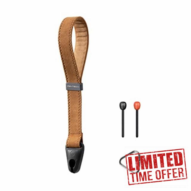 PGYTECH Camera Wrist Strap Adjustable Quick Release Camera Hand Strap Sling Camera Straps for Photographers (Earth Brown)
