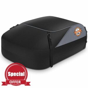 Car Roof Bag Rooftop top Cargo Carrier Bag Waterproof 15 Cubic feet for All Cars with/Without Rack