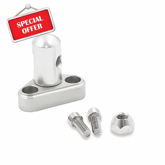 LVOUP Throttle Cable Bracket Single Stud Compatible with GM Throttle Body with 3" Linkage Cam