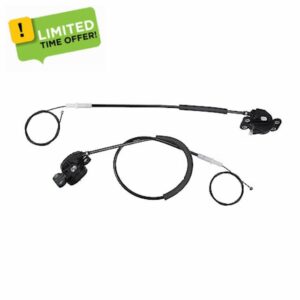 Hihaha Left/Power Sliding Door Cable for Honda Odyssey 2005-2010 / Durable/Rubber / 1 Set/Black