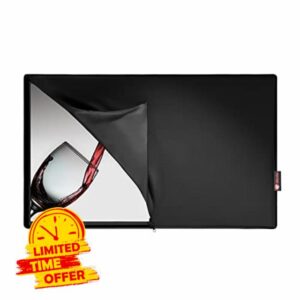 iBirdie Outdoor Waterproof and Weatherproof TV Cover with Zipper flap for 44 to 46 inch Outside Flat Screen TV - Cover Size 42''W x 26''H x 5''D