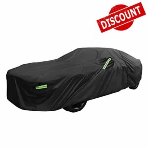 X AUTOHAUX for Ford for Mustang GT/Bullitt Car Cover with Zipper Black