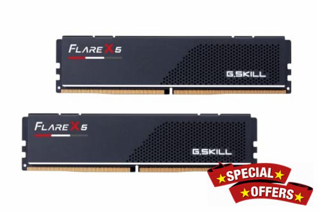 G.Skill Flare X5 Series (AMD Expo) 32GB (2 x 16GB) 288-Pin SDRAM DDR5 6000 CL30-38-38-96 1.35V Dual Channel Desktop Memory F5-6000J3038F16GX2-FX5 (Matte Black)