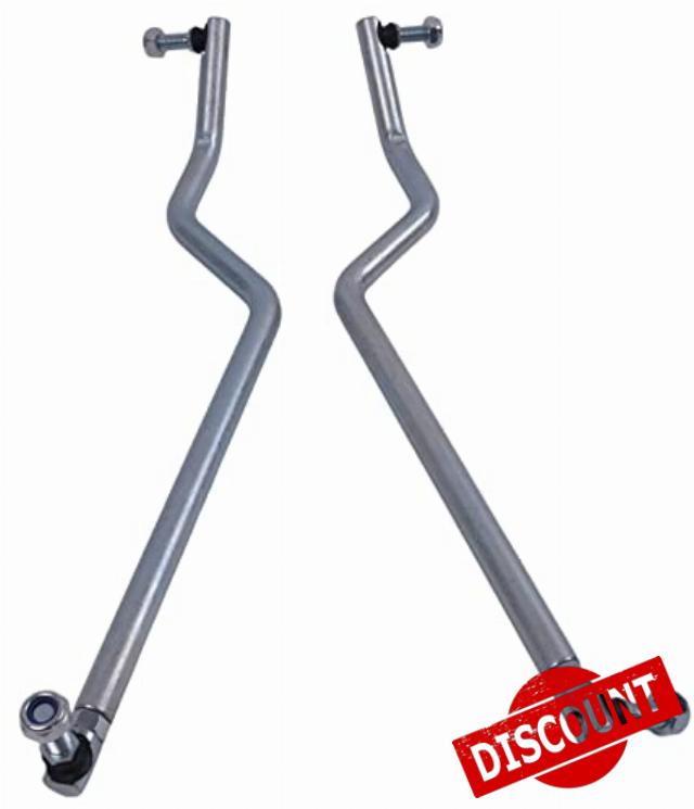 LSSOCH LH & RH Adjustable Steering Drag Link Tie Rod GY20491 GY20492 Compatible with JD G110 L100 L105 L107 L108 L110 L111 L118 L120 L130 Includes 4 Locknuts
