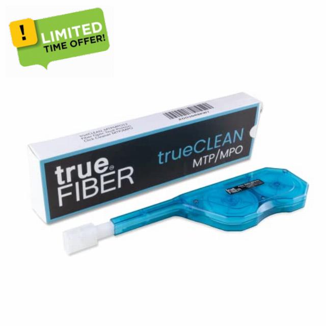 trueFIBER Fiber Optic MTP/MPO 8/12/24 Fiber Pinned/Unpinned (Male/Female) Fiber Optic Click Cleaner