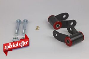 PMD Products Rear Suspension Lift Leaf Shackle Kit for Chevy Silverado 1500