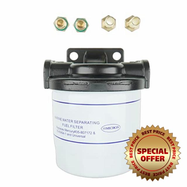 IEQFUE 802893Q01 Fuel Water Separator Kit Compatible with Sierra 18-7848-1 Mercury 35-802893Q4 35-807172A4 35-55501 35-57250 35-806771 35-802893T 35-802893Q