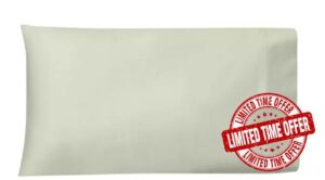 Lauren Ralph Lauren Spencer Cotton Sateen Pillowcase Pair Sage Green King