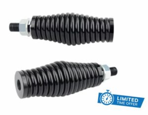 2pcs Heavy Spring mounting Base LED Whip Light Spring Black CB Antenna Spring mounting