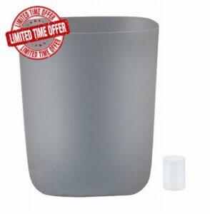 Feiupe Small Trash Can with 60 Count of Trash Bags