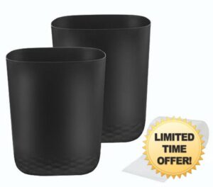 Feiupe Small Trash Can with 60 Count of Trash Bags