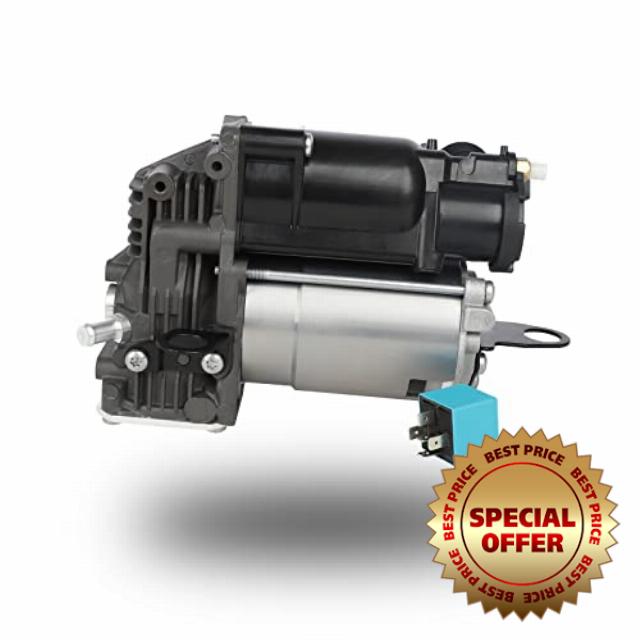 RUILIB Airmatic Air Suspension Compressor Air Pump Kit Replacement 2213201604 2213200704 for Mercedes Benz W221 S350 S400 S550 S600 S63 AMG C216 CL550 CL600 CL63 AMG CL65 AMG