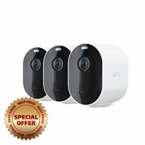 Arlo Pro 4 Spotlight Camera - 3 Pack - Wireless Security