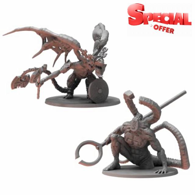 Dark Souls The Role Playing Game: Titanite & Stone Miniatures & Stat Cards. DnD